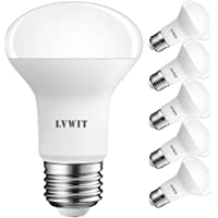LVWIT Bombillas Reflectora LED E27 (Casquillo Gordo) - 8.5W equivalente a 60W- 550 lúmenes- Color blanco cálido 2700K…